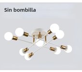 Simple Retro Iron Chandelier Lighting Vintage Spider Chandelier Modern Ceiling Lamp for Living Room Lighting Lights Fixture