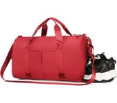 Bolsa de Viaje Impermeable con Compartimento para Zapatos y Bolso para artículos húmedos, Bolsa de deporte, Bolsa de viaje para Fin de Semana, Bolsa de Noche