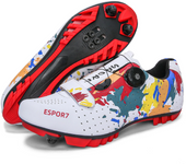 Men's Cycling Shoes Mountain Bike Shoes MTB with Quick Ratchet Buckle Indoor Riding Outdoor Cycling Compatible with 2-Bolt Cleat
