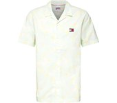 Camisa Tommy Hilfiger Relaxed Camo para hombre en color amarillo