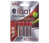 Elbat pack de 4 pilas alcalinas lr03/aaa