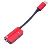 Adaptador de auriculares 2 en 1 USB tipo C a 3,5 mm, cargador, cable de audio USB-C, adaptador de auriculares con conector de 3,5 mm para teléfono