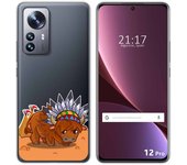 Funda Silicona Transparente para Xiaomi 12 Pro 5G diseño Bufalo Dibujos