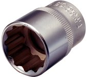 LLAVE DE VASO DE 12 CARAS PARA CARRACA DE 1/2" 30 MM