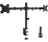 Aisens soporte de mesa eco giratorio e inclinable para monitor/tv 10kg (3 pivotes - 2 brazos) de 17-32” - color negro
