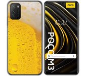 Tumundosmartphone Funda Gel Tpu para Xiaomi POCO M3 / Redmi 9T diseño Cerveza Dibujos
