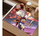 The Owl House Kitchen Tableware Dish Drying Mats Desk Drain Pad Heat Resistant Counter Top Mat Non-slip Draining Placemat