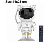 Proyector De Estrellas Astronauta Proyector De Galaxia Estrella con Temporizador, Luz Nocturna para Niños Adultos, Lámpara De Proyección De Cielo Estrellado De Astronauta, Proyector Galaxia De Estrella Led L