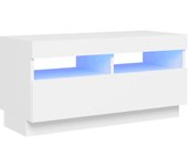 Mueble TV combinadoMueble para TV con luces LED blanco 80x35x40 cm