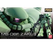 Bandai RG Mobile Suit Gundam MS-06F Mass Production Zaku 1/144 - Modelo de Plástico a Escala con Colores Codificados - Lámpara 3D
