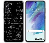 Funda Silicona para Samsung Galaxy S21 FE 5G diseño Formulas Dibujos