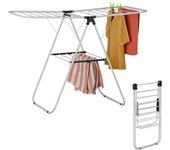 Tendedero de ropa plegable de pie para balcón interior y exterior, dormitorio de toallas de bebé simple, edredón de secado doméstico, tendedero de suelo con amplio rango de aplicación