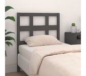 Cabecero para Cama gris 95,5x4x100 cm Madera Maciza de Pino