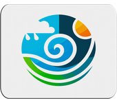 MERCHANDMANIA ALFOMBRILLA GRANDE logo profesional meteorologia clima climatico mousepad raton