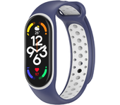Strap For Xiaomi Mi Band 7 4 3 6 nfc Silicone Wristband Bracelet Replacement For Xiaomi Band 8 7 3 5 6 nfc two-Color TPU Strap