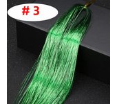 90cm Sparkle Synthetic Hair Tinsel Rainbow Women Colorful Glitter Bling Hair Extension Decor Glitter Strips For Braiding