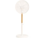 CREATE  - Ventilador de pie oscilante 50W estilo retro - 3 velocidades - Motor de cobre- AIR STAND WOOD