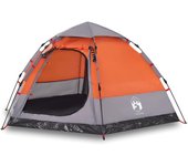 vidaXL Tienda campaña cabaña 4 personas apertura rápida Color Gris y naranja,  Azul,  Verde y mas