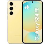 SAMSUNG Galaxy S24 FE, teléfono AI, teléfono inteligente Android de 128 GB, cámara de alta resolución de 50 MP, amarillo