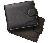 Cartera De Cuero Genuino Para Hombre JINBAOLAI Estilo Sólido Con Cierre De Cremallera Y Porta Tarjetas De Alta Calidad En Negro Y Marrón
