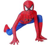3-12 Years Kids Spider-man Cosplay Costume Party Jumpsuit A