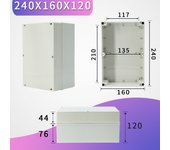 Outdoor Waterproof Enclosure Plastic Box Electronic Project Instrument Case Electrical Project Box Junction Box Housing