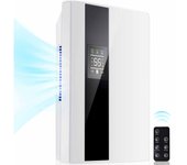 Deshumidificadores para el hogar, Sección portátil Eléctrica con mando a distancia, Deshumididiador ultra Silencioso con Manguera de Drenaje, Tanque de Agua de 2200 ml (77 oz), Deshumidificador portátil.