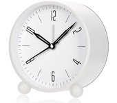Reloj despertador silencioso sin tictac con luz de noche: para dormitorio, escritorio y regalo