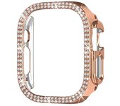 Protective Case for Apple Watch Case 9/8/7 41mm 45mm Bling Rhinestone Women Bumper Frame Cover iWatch Series 40mm 44mm 6/5/4 SE