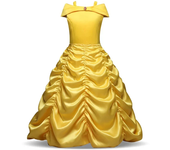 2024 Costumes for Girls Cosplay Princess Belle Mermaid Rapunzel Jasmine Clothes Princess Dress for Girl Cinderella Elsa Dress Up