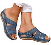 Sandalias para mujer Slip On Dressy Summer Cómodas sandalias ligeras de espuma viscoelástica plataforma zapatos de cuña