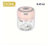 250ml Electric Mini Garlic Chopper Portable USB Meat Grinder Garlic Masher Machine Crushed Ginger Vegetable Crusher Kitchenware