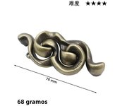 Classic IQ Metal Brain teaser Magic Puzzles Game Toys For Children Adults Funny Gifts Educational Toys Metal Puzzle
