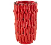 Jarrón Pimentos decorativos, Poliresina, Rojo, 20x20x34 cm