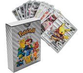 Paquete de 55 Cartas ultra Rares, Cartas Rares con combinaciones interesantes, Cartas Foil (Plata)