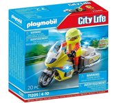 Playmobil City Life Moto de Emergencias con Luz Intermitente 71205