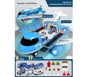 Large Airplane with Mini Car Toy for Children Transport Aircraft Storage Inertia Alloy Diecast Vehicle Model Set Gift for Boys