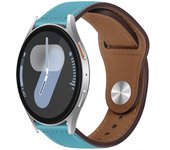 Correa de Piel para Samsung Galaxy Watch 7 / 6 / 5 / 4 / Amazfit GTS 4 / Garmin Vivoactive 5, Modelo Cuero Bucle Ancho 20mm