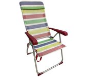 ALLINLIFE Silla plegable camping Tipo Tumbona  de mentira antivuelco y multiposición
