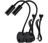 2pcs светильн Hotel Bedside Working Study Reading Wall Lamp sconces 3W Book Lamp Night light fixtures Spot LED EU US Plug Cord