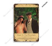 Woody Allen Movie Director Metal Plate Rusty Metal Signs Decorative Plate Metal Plaque Wall Tin Sign Man Cave Club Wall Decor