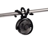 Ventilador para Cochecito, Ventilador Portátil 40Horas Ventilador Pequeño 360° Giratorio 5200mAh Ventilador de Escritorio para Bebé para Dormitorio Asiento de Coche Cuna Cinta de Correr Viaje