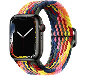 Braided Loop For Apple watch Strap 44mm 40mm 45mm 41mm 42mm 38mm 49mm Elastic Solo bracelet iWatch series 7 se 4 6 Ultra 8 Band