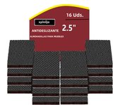 16pcs Non-Slip Furniture Pads, 2.5 Inch Ideal Self-Adhesive Rubber Feet For Furniture Legs, Anti-Slip Pad Floor Protectors