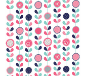 Papel pintado Floral Vectorial Rosas