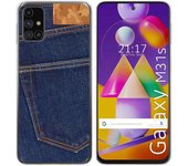 Tumundosmartphone Funda Gel Tpu para Samsung Galaxy M31s diseño Vaquero Dibujos