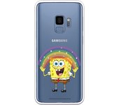 Funda original compatible con Samsung Galaxy S9 - Bob Esponja Arcoiris