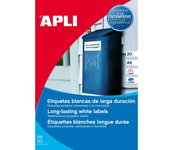 APLI ETIQUETA ADHESIVA BLANCA 1228 20H 210X297 SIN COLECCION