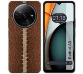 Tumundosmartphone Funda Silicona para Xiaomi Redmi A3 diseño Cuero 01 Dibujos