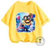 Hot Minion Movie Summer T-Shirts for Kids 3-14 with Kawaii Playful Designs Soft O-Neck Tops Boys Girls Street Hip-Hop Fashion